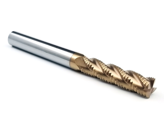 HRC55 Yüksek Hızlı Çelik Parmak Frezeler / Paslanmaz Çelik için Karbür Tungsten Kaba Freze