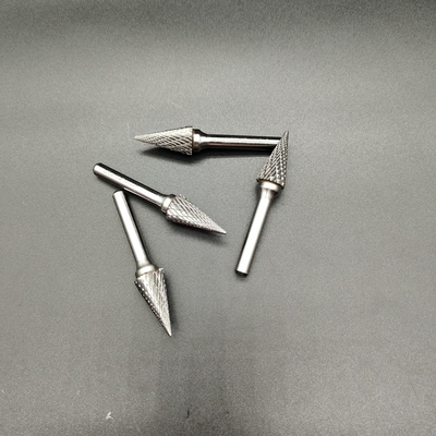 Tip W Uzun Şaftlı Karbür Çapak Uçları Seti Metal İşleme için Kaynak Cooper Gümüşü