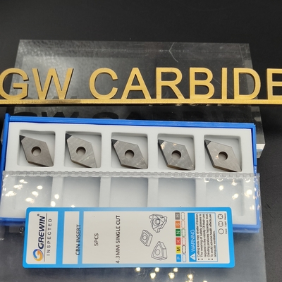 Tungsten Karbür CBN CNC Kesici Uç 4.3mm Tek Kesim