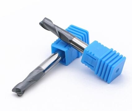 CNC Solid Karbür Kaba İşleme Parmak Frezeleri 2 Flüt değiştirilebilir freze bıçağı HRC45