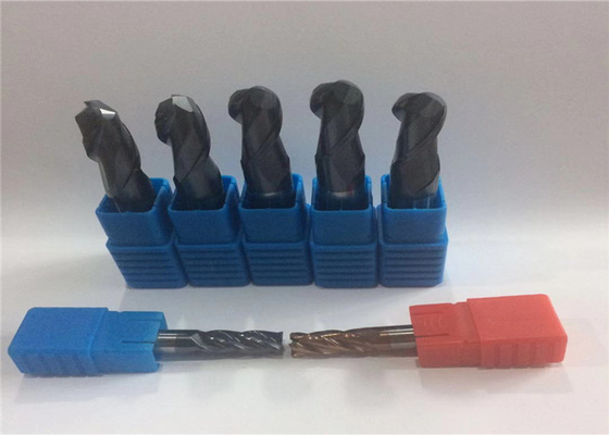 Solid Karbür Köşe Yarıçap Parmak Frezeler HRC50 metal işleme aletleri Mavi %100 Bakire