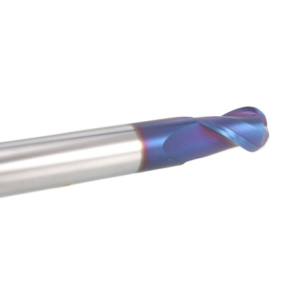 % 100 Tungsten Karbür Bilyalı Burun Uçlu Değirmen Mavi NaNo Kaplama Süper Performans