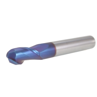 % 100 Tungsten Karbür Bilyalı Burun Uçlu Değirmen Mavi NaNo Kaplama Süper Performans
