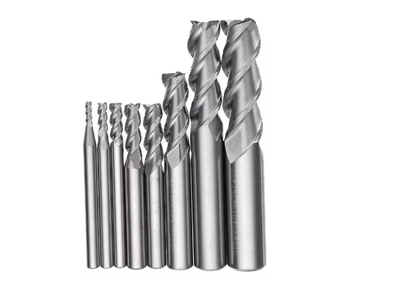 2-12mm 3 Flüt Karbür End Mill Seti Tungsten Çelik Freze Kesici Takım Için Alüminyum Alaşım