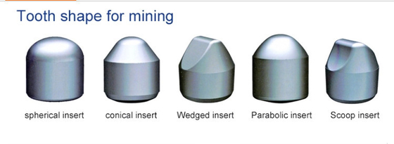 Co Wc Tungsten Karbür Madencilik Uçları Düğme Parlatma