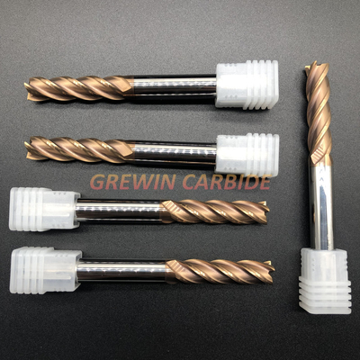 Solid Carbide Machine Tool 4 Flute Square End Mill Cutter Metal Milling