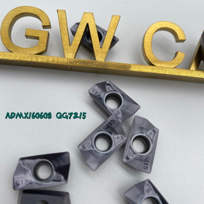 ADMX160608 QG7215 CNC Cutting Insert Carbide Indexable HRA 89 For Processing Steel