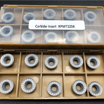 Tungsten Karbür RPMT Kesme Uçları Yuvarlak Uç CVD Kaplama Torna